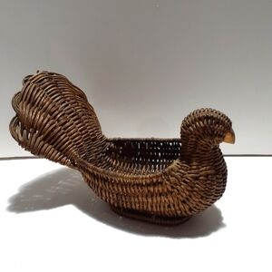 Wicker Turkey Shaped Basket